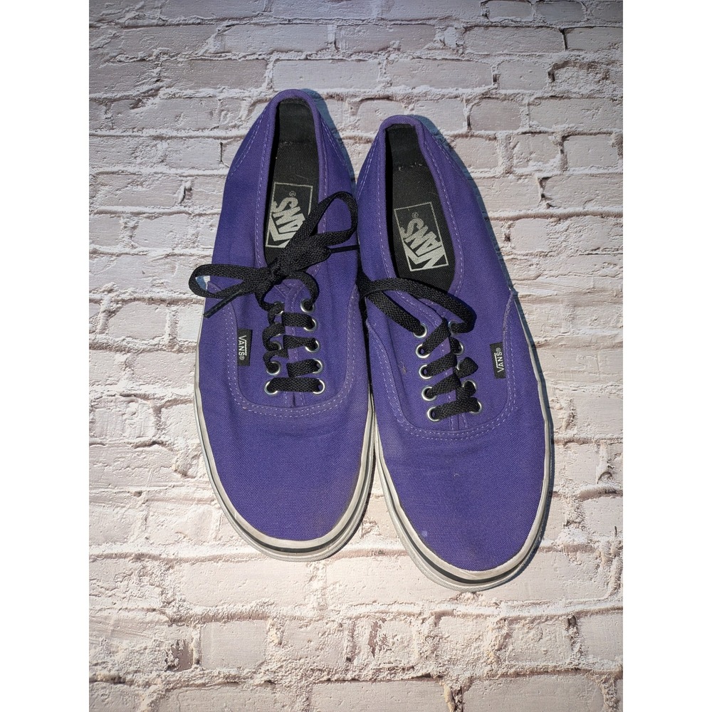 Vans Authentic Purple Canvas Low Top Skate Shoes Mens 7.5 Women 9 TC8R